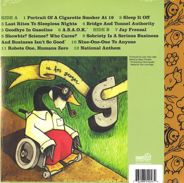 Less Than Jake ‎– B Is For B-Sides - New LP Record 2020 Smartpunk USA Yellow / Clear Split Vinyl - Punk / Ska - Shuga Records
