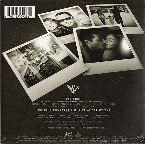 Chris Cornell ‎– Patience - New 7" Single Record Store Day Black Friday 2020 UMe Europe Import White Vinyl - Rock - Shuga Records