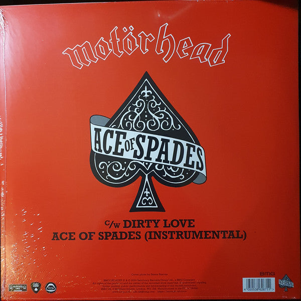 Motorhead - Ace of Spades -  New 12" Single Record Store Day Black Friday 2020 Sanctuary Red Vinyl & Ornament - Hard Rock / Heavy Metal