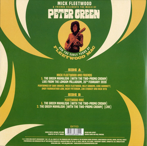 Mick Fleetwood ‎– Mick Fleetwood & Friends Celebrate The Music Of Peter Green And The Early Years Of Fleetwood Mac - New EP Record Store Day Black Friday 2020 BMG Europe Import Green Vinyl - Rock / Blues Rock