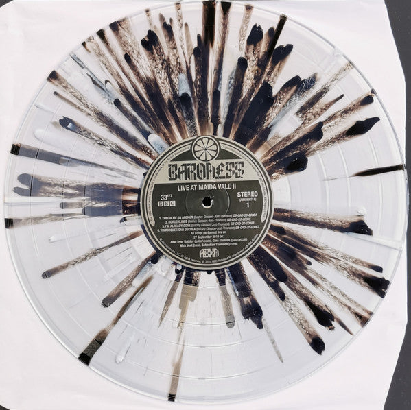 Baroness ‎– Live At Maida Vale BBC - Vol. II - New EP Record Store Day Black Friday 2020 Abraxan Hymns Clear With Black/White Splatter Vinyl - Heavy Metal - Shuga Records