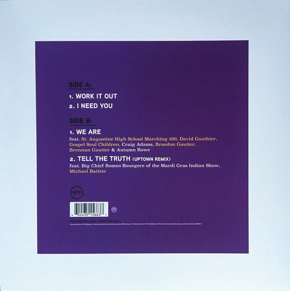Jon Batiste ‎– We Are: Roots & Traditions - New EP Record Store Day Black Friday 2020 Verve Purple Vinyl - Jazz - Shuga Records