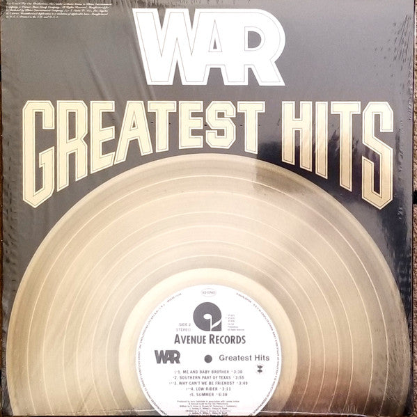 War ‎– Greatest Hits (1976) - New Lp Record Store Day Black Friday 2020 Avenue USA RSD Gold Vinyl - Funk / Soul / Disco - Shuga Records