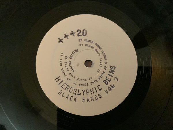 Hieroglyphic Being – Black Hands Vol 3 - New 12" Single Record 2019 + + + Vinyl - Chicago Techno / Acid