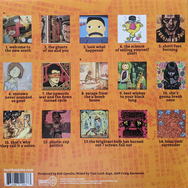 Less Than Jake ‎– Anthem - New LP Record 2020 Smartpunk USA Fire Orange Vinyl - Punk / Ska - Shuga Records