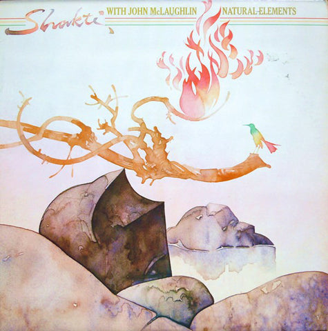 Shakti With John McLaughlin ‎– Natural Elements - VG+ Lp Record 1977 CBS USA Vinyl - Jazz Fusion