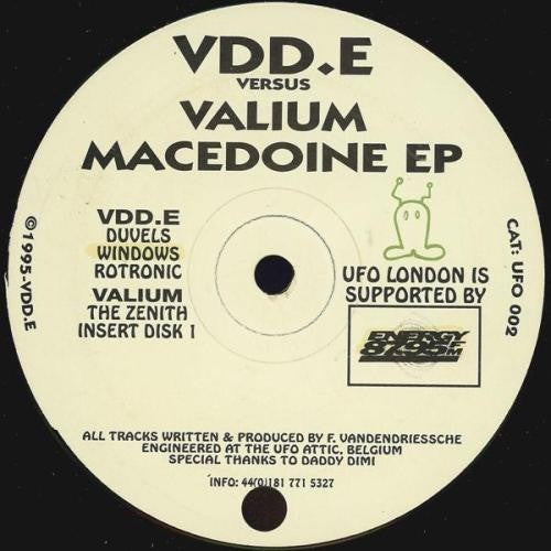 Vdd.E versus Valium – Macedoine EP - New 12" EP Record 1995 Underground Futuristic Organisation Uk Vinyl - Hardore Techno / Rave / Industrial