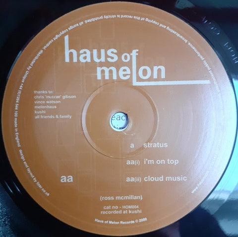 Lizard Lounge – Stratus - New 12" Single Record 2000 Haus OF Melon UK - Trance / Downtempo