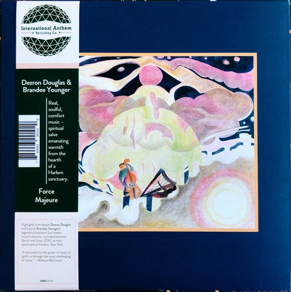 Dezron Douglas & Brandee Younger – Force Majeure - New LP Record 2020 International Anthem Black Vinyl - Jazz / Avant-garde Jazz - Shuga Records