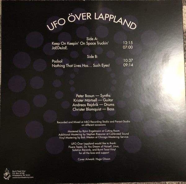 UFO Över Lappland ‎– UFO Över Lappland (2016) - New LP Record 2021 Burnt Toast Space Purple/Pink Swirled Vinyl & Download - Krautrock / Space Rock - Shuga Records