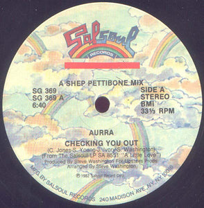 Aurra – Checking You Out - VG+ 12" USA 1982 - Disco/Funk - Shuga Records