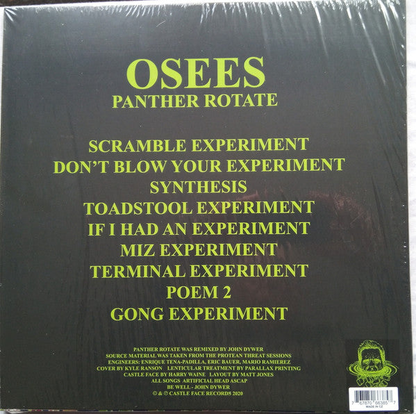 Osees ‎– Panther Rotate - New LP Record 2020 Castle Face USA Purple Vinyl & Download - Psychedelic Rock / Garage Rock