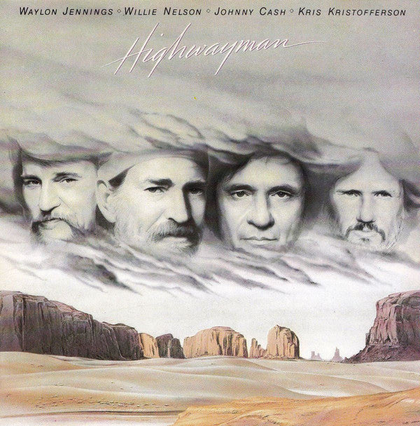 Waylon Jennings • Willie Nelson • Johnny Cash • Kris Kristofferson – Highwayman - Mint- 1985 Stereo USA - Country