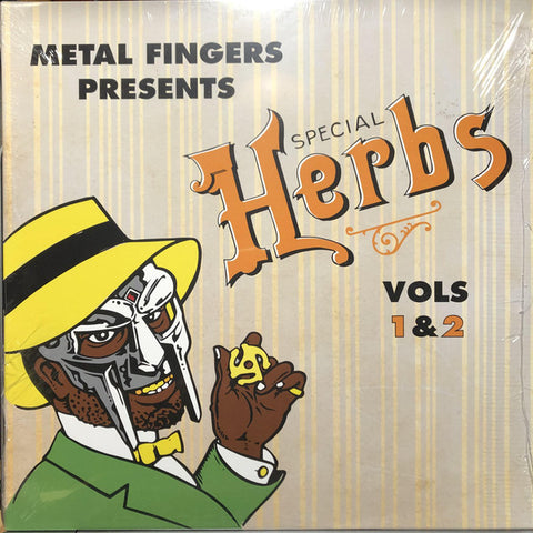 Metal Fingers (MF Doom) ‎– Special Herbs Vols 1&2 (2002) - New 2 LP Record 2020 Nature Sounds/Metal Face USA Vinyl - Hip Hop / Instrumental