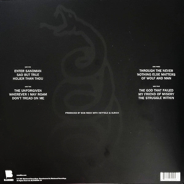 Metallica - Metallica (1991) - Mint- 2 LP Record 2021 Blackened Walmart Exclusive Some Blacker Marbled Vinyl, Insert & Download - Thrash / Heavy Metal - Shuga Records