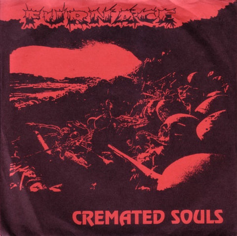 Furnace – Cremated Souls - Mint- 7" EP Record 1992 Gothic Chamber Noise USA Red Vinyl - Grindcore / Death Metal / Industrial