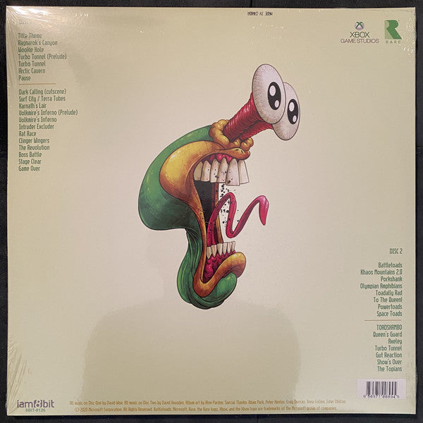 David Wise And David Housden ‎– Battletoads: Smash Hits - New 2 LP Record 2021 iam8bit UK Import Pimple Pink Vinyl - Video Game Music / Chiptune - Shuga Records
