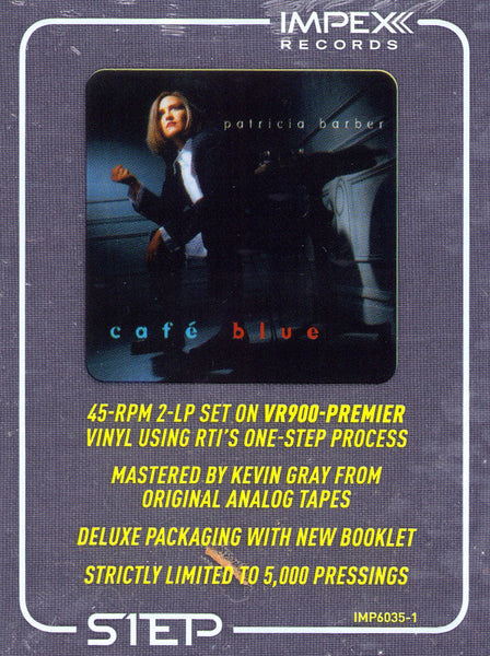 Patricia Barber – Cafe Blue - New 2 LP Record 2020 Impex USA 1STEP Audiophile Vinyl & Numbered - Jazz / Vocal - Shuga Records