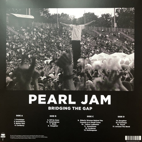 Pearl Jam ‎– Bridging The Gap - New 2 LP Record 2020 Parachute Europe Import Vinyl - Alternative Rock / Grunge / Acoustic - Shuga Records