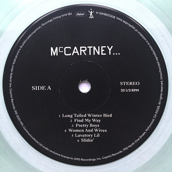 Paul McCartney ‎– McCartney III - New LP Record 2020 Capitol MPL Spotify Fans Coke Bottle Clear Vinyl - Rock & Roll / Pop Rock