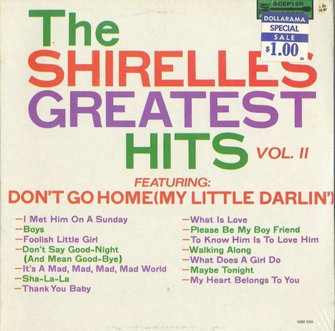 The Shirelles – The Shirelles' Greatest Hits Vol II. - VG LP Record 1967 Scepter USA Mono Vinyl - Soul / Rhythm & Blues