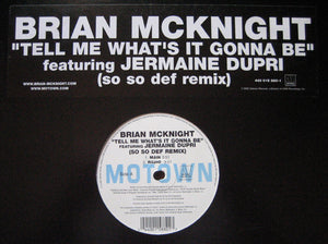 Brian McKnight featuring Jermaine Dupri – Tell Me What's It Gonna Be - VG+ 12" USA 2002 Promo - Hip Hop/Rap - Shuga Records