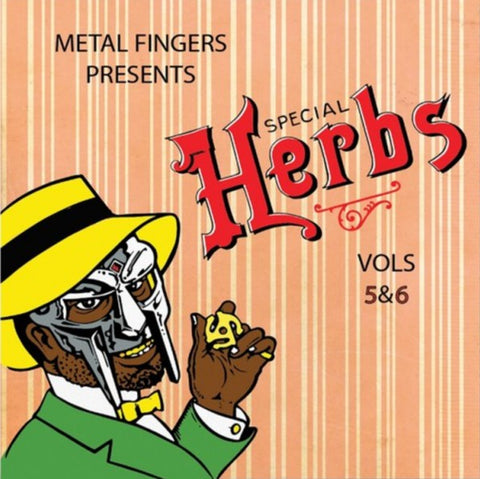 Metal Fingers (MF DOOM) ‎– Special Herbs Volume 5 & 6 - New 2 LP Record 2014 Metal Face USA Vinyl - Hip Hop / Instrumental
