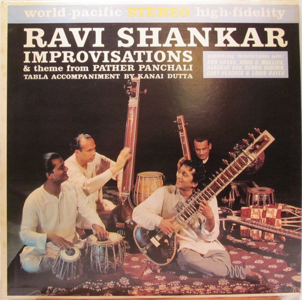 Ravi Shankar ‎– Improvisations And Theme From Pather Panchali - VG+ LP Record 1962 World Pacific USA Vinyl - World / Jazz / Indian Classical / Hindustani - Shuga Records