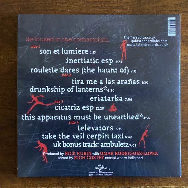 The Mars Volta - De-Loused In The Comatorium (2003) - New 2 LP Record 2020 Universal Gold Standard Laboratories Unofficial UK Yellow Vinyl - Psychedelic Rock / Prog Rock - Shuga Records
