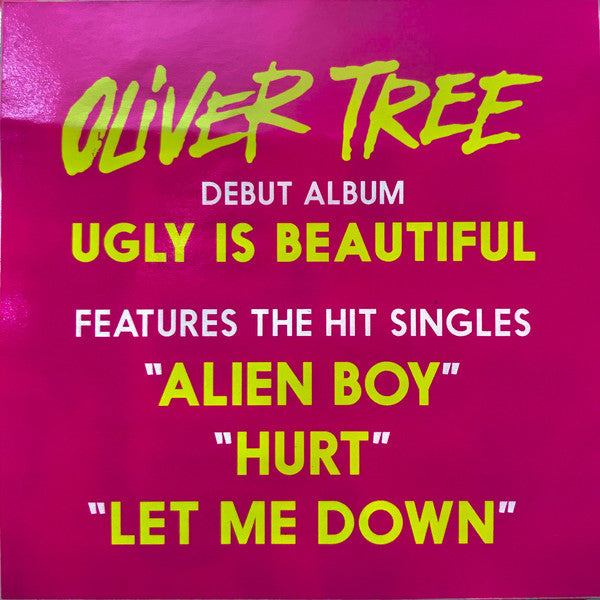 Oliver Tree ‎– Ugly Is Beautiful - New LP Record 2021 Atlantic Vinyl - Hip Hop / Trap / Dance-pop