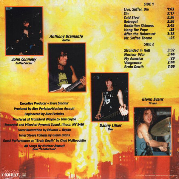 Nuclear Assault ‎– Game Over (1986) - New LP Record 2121 Combat USA Indie Exclusive Orange / Clear Splattered Vinyl - Thrash / Metal - Shuga Records