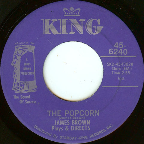 James Brown - The Popcorn / The Chicken VG-  7" Vinyl 45RPM 1969 King USA - Funk