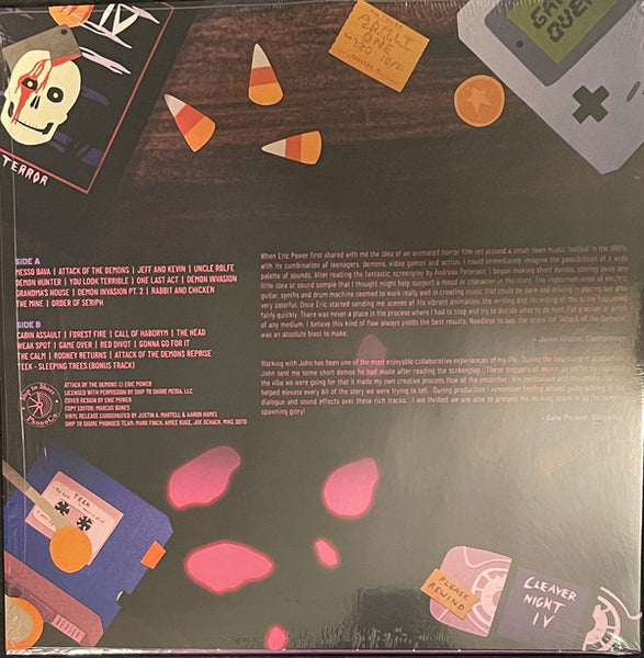 John Dixon ‎– Attack Of The Demons - New LP Record 2020 Ship To Shore USA Pink/Purple Demon Drool Vinyl - Soundtrack / Synthwave - Shuga Records