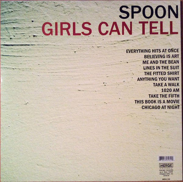 Spoon ‎– Girls Can Tell (2001) - New LP Record 2008 Merge USA 180 gram Vinyl & Download - Indie Rock - Shuga Records