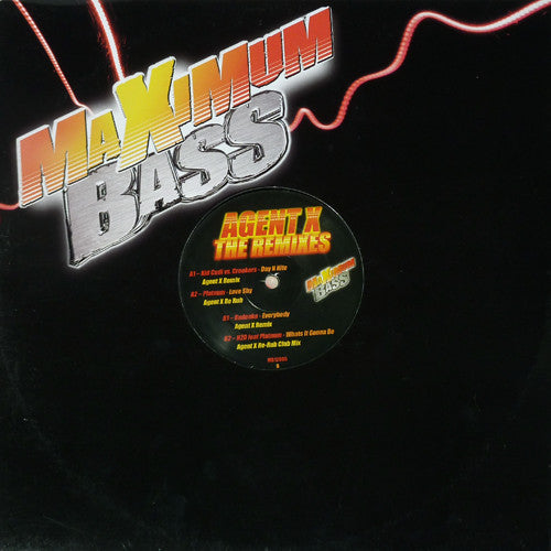 Agent X ‎– The Remixes - New Vinyl 12" Single 2009 UK Maximum Bass Vinyl - House
