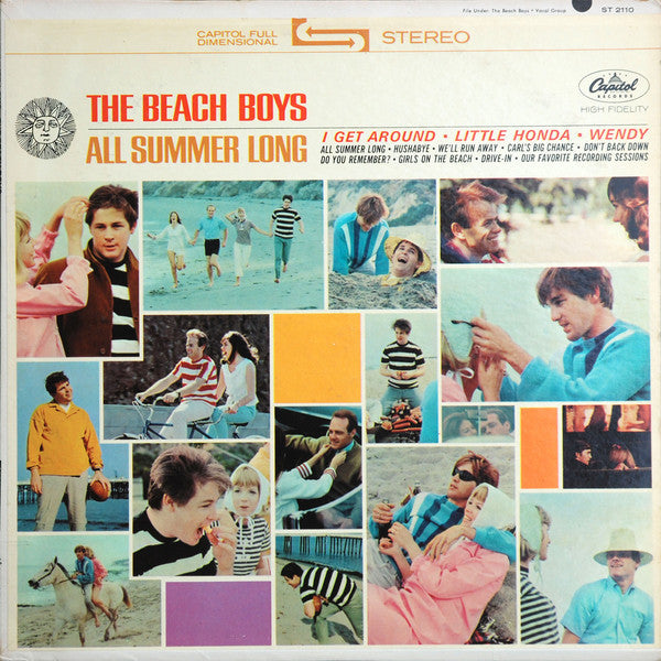 The Beach Boys - All Summer Long - VG+ LP Record 1964 Capitol Original Press USA Vinyl - Pop Rock / Surf Rock - Shuga Records
