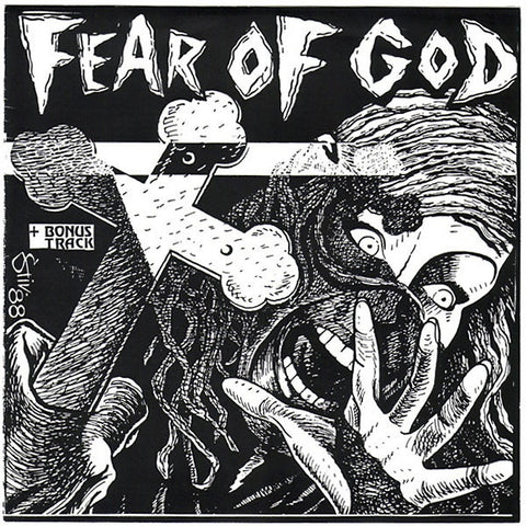 Fear Of God – Fear Of God - Mint- 7" EP Record 1988 Temple Of Love USA Black Vinyl - Grindcore / Noisecore