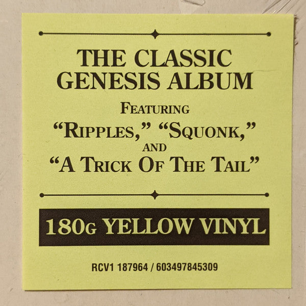 Genesis ‎– A Trick Of The Tail (1976) - New LP Record 2021 Charisma Europe Import 180 gram Yellow Vinyl - Classic Rock / Prog Rock - Shuga Records