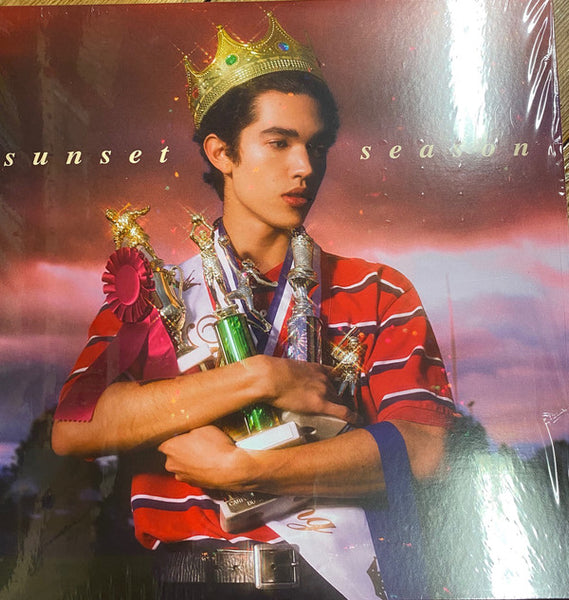 Conan Gray ‎– Sunset Season - Mint- (VG cover) 10" EP Record 2018 Republic Teal Sea Glass & White Marble - Indie Pop - Shuga Records
