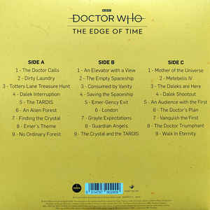 Richard Wilkinson ‎– Doctor Who: The Edge of Time - New 2 LP Record 2021 Demon UK Import Red & Purple Vinyl - Soundtrack - Shuga Records