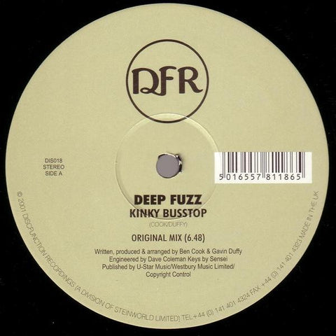 Deep Fuzz – Kinky Busstop - New 12" Single Record 2001 Discfunction UK Vinyl - House / Deep House / Dub