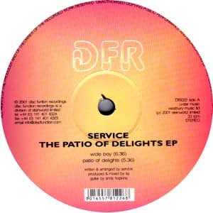 Service – The Patio Of Delights EP - New 12" EP Record 2001 Discfunction UK Vinyl - Deep House / Disco / Dub