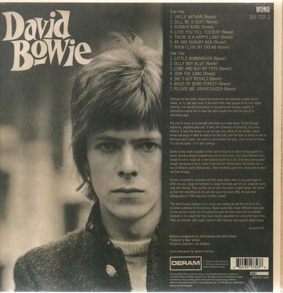 David Bowie ‎– David Bowie (1967) - New LP Record 2021 Deram Europe Picture Disc Vinyl - Pop Rock / Mod
