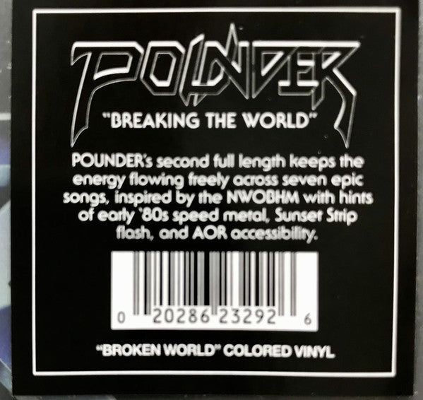 Pounder ‎– Breaking The World - New LP Record 2021 Shadow Kingdom USA Blue/orange Vinyl - Heavy Metal / Speed Metal - Shuga Records
