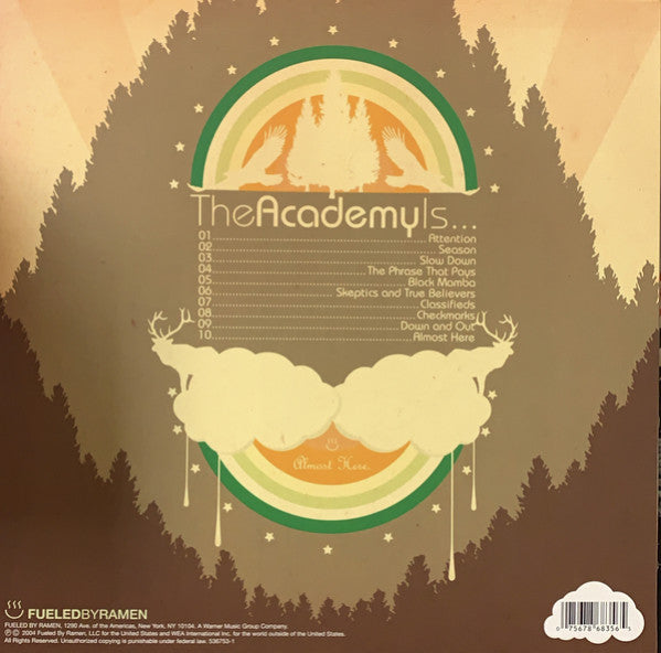 The Academy Is... – Almost Here (2005) - New LP Record 2021 Fueled By Ramen Silver Vinyl - Pop Punk - Shuga Records