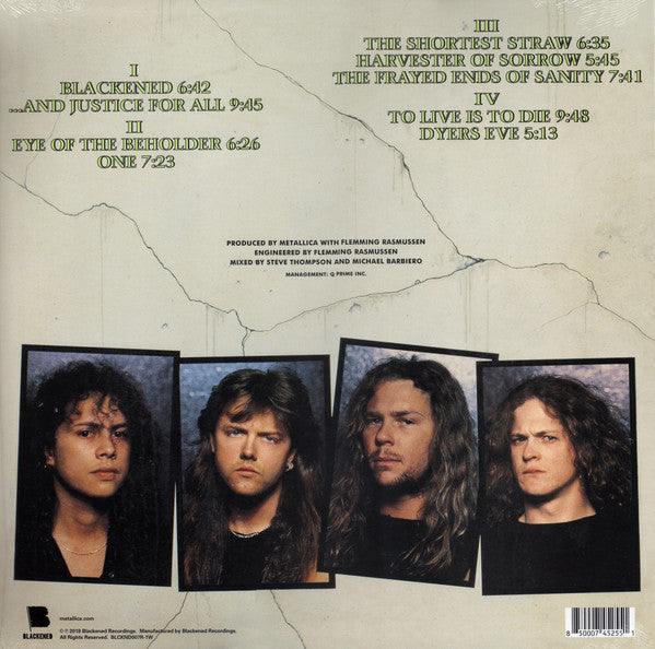 Metallica ‎– ...And Justice For All (1988) - New 2 LP Record 2021 Blackened Recordings Walmart Exclusive Dyers Green 180 gram Vinyl & Download - Thrash / Heavy Metal - Shuga Records