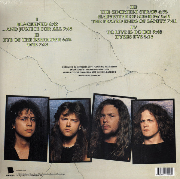 Metallica ‎– ...And Justice For All (1988) - New 2 LP Record 2021 Blackened Recordings Walmart Exclusive Dyers Green 180 gram Vinyl & Download - Thrash / Heavy Metal