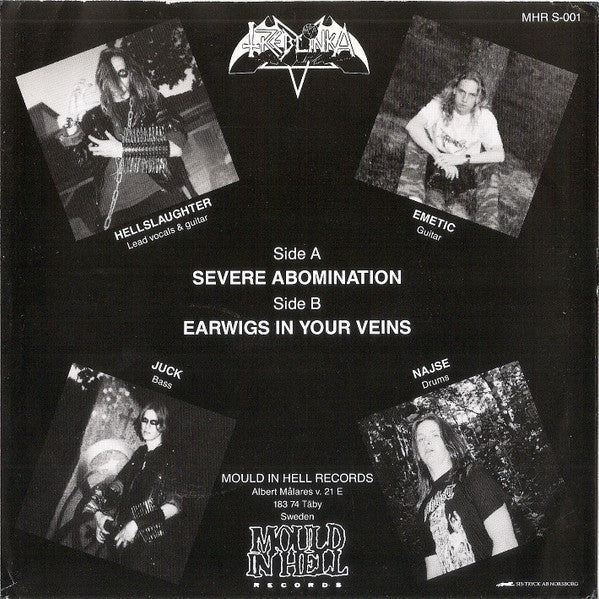 Treblinka – Severe Abomination - Mint- 7" Single Record 1989 Mould In Hell Sweden Vinyl - Black Metal / Death Metal - Shuga Records