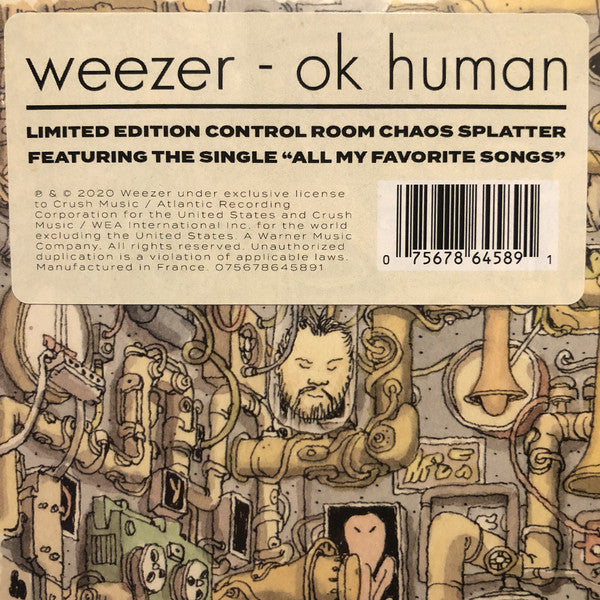 Weezer ‎– OK Human - New LP Record 2021 Crush Music Europe Import Splatter Vinyl - Pop Rock - Shuga Records