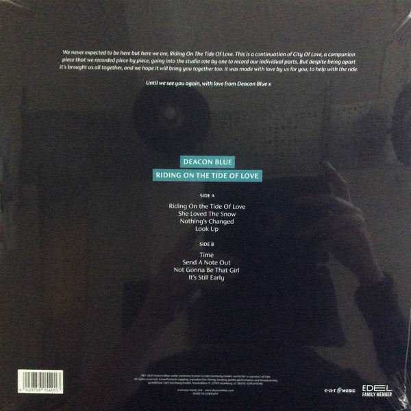 Deacon Blue ‎– Riding On The Tide Of Love - New LP Record 2021 UK Import Vinyl - Pop Rock - Shuga Records